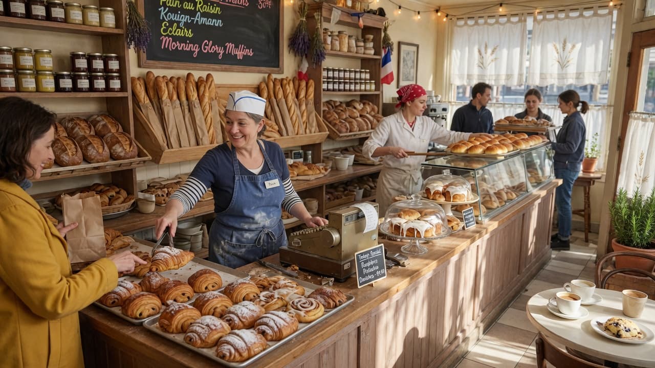 Fresh artisan bread at Golden Hearth Bakery